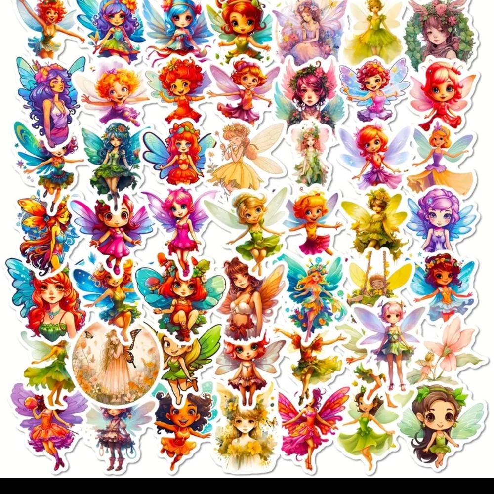 Whimsical Fairy Sticker Collection